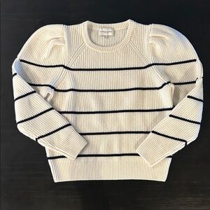 Charlotte Brody Cream and Black Striped Sweater